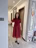 俞兆林（YUZHAOLIN）中高考旗开得胜旗袍妈妈夏装连衣裙2026新款喜婆婆婚宴装礼服裙子 FlvX8561566 红色 2XL （建 议105-120斤） 实拍图
