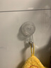 新款旋转吸盘式挂钩免打孔强力家用卫生间厨房浴室玄关墙上挂钩 透明白吸盘挂钩（2个装） 实拍图