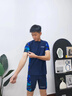 轩海分体泳衣男士青少年冲浪漂流泡温泉保暖潜水服防晒速干泳衣套装 0535-1短袖+0657-1五分裤套装 XL 实拍图