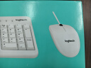 罗技（Logitech）MK120 键鼠套装 有线键鼠套装 办公键鼠套装 电脑键盘 USB即插即用 全尺寸 白色 实拍图