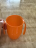 朵笛卡英国Doidy Cup婴儿童水杯宝宝水杯直饮学饮杯鸭嘴杯喝水奶家用 橙色 200ml 实拍图