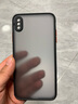 今舞 适用苹果x手机壳iphonexsmax硅胶软边防摔xr外壳全包半透明超薄磨砂男女款潮牌网红硬壳 XS Max 黑色 实拍图