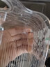 8碟1托盘九件套轻奢收纳碟 塑料家用餐桌春节吐骨碟盘子 透明白 8碟+1托盘 15cm 实拍图
