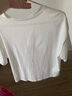米度丽孕妇装夏季上衣短袖孕妇t恤女夏天宽松大码半袖中长款t恤夏装 米白色 L（建议100-140斤左右） 实拍图