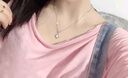 中国黄金钻石四叶草项链女款2026新款足银吊坠轻奢真钻生日礼物女友老婆 【今/次日达】永恒四叶草钻石项链+足银瓜子链 实拍图