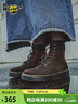 马丁（DR.MARTENS）Zavala西部靴男女夏舒适轻量通勤棕色工装风马丁靴 深棕色 43 实拍图