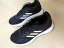 阿迪达斯 （adidas）男鞋跑步鞋 25夏季新款缓震轻便运动鞋网面透气低帮休闲鞋子 【经典款】黑白/软弹减震/热销款 40.5 （内长250mm） 实拍图