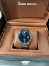 歐米茄瑞士认证手表男士机械表大方时尚镶钻奢华高档超薄专用男表 本色蓝面 实拍图