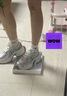 百丽（Belle）张凌赫同款蓝鲸老爹鞋女2025秋新款商场款休闲鞋D2K1DCM5预售 银色-单里【张凌赫推荐】 39 实拍图