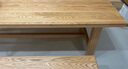源氏木语 实木长条凳橡木长凳子北欧现代简约卧室床尾凳家用板凳 (橡木原木色)长条凳1.6m(宽35cm) 实拍图