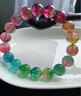 碧芳琼收藏级7A天然水晶西瓜碧玺手串彩虹碧玺发晶手链生日礼物送对象 11mm西瓜碧玺7A收藏级 实拍图