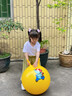 羊角球儿童感统训练蹦蹦球幼儿园宝宝健身跳跳球充气骑坐弹跳玩具 加厚45cm红色熊猫【材质/强承重 实拍图
