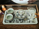 来尊景德镇老陶泥墨龙出海功夫茶具陶瓷干泡盘家用泡茶器盖碗茶杯整套 老陶泥【墨龙出海】干泡盘套装 实拍图