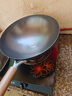 舍德章丘手工铁锅炒锅无涂层炒菜锅锻打锅物理不粘锅燃气灶电磁炉锅具 章丘手作尖底锅（不生锈） 30cm 3 0CM铁锅1-2人+免费开锅 实拍图