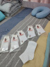 浪莎（LangSha）袜子女纯棉中筒袜全棉夏季超薄棉袜透气防臭吸汗四季少女袜学生 100%棉6双白色网眼夏款 6691款 均码 35-39码 实拍图