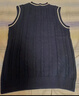 汉角  秋冬季男士V领毛衣秋装马甲加绒加厚潮流无袖保暖针织衫男冬天青年修身毛线衣休闲背心 凯906黑色【不加绒】 XL/175【120-135斤穿】 实拍图