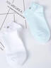 欧蒂爱袜子女潮春夏季薄款船袜白色运动学生韩版休闲短袜无骨缝合5双装8694 白3蓝2 均码22-24CM 实拍图