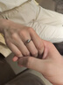 中国黄金（CHINA GOLD）一吻定情足银戒指女托帕石求婚钻戒生日礼物送女友老婆结婚纪念日 一吻定情戒指-托帕石【京速达】 实拍图