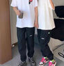 顶峰保罗（Dingfengbaoluo）日系工装裤子男款春夏季潮牌束脚休闲美式大码宽松YK533黑色M 实拍图