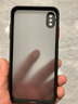 今舞 适用苹果x手机壳iphonexsmax硅胶软边防摔xr外壳全包半透明超薄磨砂男女款潮牌网红硬壳 XS Max 黑色 实拍图