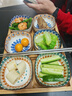 舍里蘸料碟小盘子小吃碟子陶瓷日式家用果酱碟蘸水碟小号蘸料碟调味碟 三色*2+六格托盘 实拍图