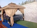 春墅户外茅草凉亭摆摊院子农家乐凉亭子室外商业民宿遮阳雨棚四角帐篷 3x3米亭+纱帘 实拍图