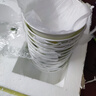 厚秀堂景德镇骨瓷碗碟盘套装家用组合新款陶瓷餐具中式简约饭碗面碗 4.5英寸高脚碗（2个）百合花 实拍图