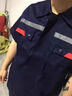 耐典防静电工作服套装夏季短袖劳保服男女汽修工程服厂服定制 藏蓝175 实拍图