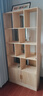 众淘全实木书柜纯实木书架落地一体靠墙置物架矮书柜儿童收纳储物柜子 升级松木+带门5层80X30X180CM 实拍图