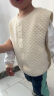 拉比童装婴儿内衣套装秋衣秋裤套装男女宝宝内衣2套装 肩开卡其100 实拍图