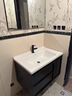汀雨竹中古风黑色浴室柜陶瓷一体盆洗脸盆柜组合卫生间洗漱台一体浴室柜 60cm智能方镜+广东优级陶瓷盆 实拍图