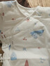 童泰新生婴儿衣服连体衣夹棉秋冬季0-6月初生宝宝纯棉加厚哈衣爬服 蓝色云朵 59cm (建议1-3个月身高55-60cm) 实拍图