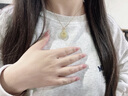 老凤祥 母亲节礼物实用送妈妈平安扣项链女生日纯银和田玉锁骨链吊坠 【经典品牌礼盒】*八仓发货/极速送达 实拍图