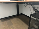 木藝生转角双电机电动升降电脑桌家用办公双人L型桌子工作台拐角书桌 【双电机3节】整板左拐角胡桃色 覆膜板材 1.4*1.1M(升级加强版收纳横梁) 实拍图
