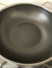 Momscook 不锈钢炒锅 不粘锅 蜂窝 双面 防铲 煤气灶电磁炉通用 炒锅带盖(JA3410GL-NS) 34cm 实拍图