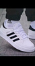 adidas NIZZA PLATFORM厚底增高运动帆布鞋男女阿迪达斯三叶草   一号黑/白   39 实拍图