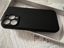 品胜 适用苹果13Pro手机壳iphone13Pro柔性液态保护套全包防摔13Pro超薄软壳直边手机壳 黑色 实拍图