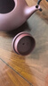 古悦堂 宜兴紫砂壶纯全手工名家紫泥球孔刻绘石瓢壶茶壶茶具套装 光素款-单壶 240ml 实拍图