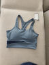 维多利亚旅行者瑜伽服女套装健身服跑步运动套装女普拉提带胸垫外套三件套蓝M 实拍图