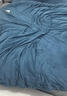恒源祥法兰绒双人四件套1.8/2.0米床上被套220*240cm蓝灰 实拍图
