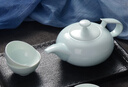 华光华青瓷茶具套装 骨瓷茶具一壶四杯家用办公高档商务送礼 亭峰翠山 实拍图
