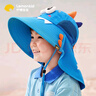 lemonkid儿童防晒帽夏宝宝防紫外线遮阳帽男童太阳帽女童亲子渔夫帽 实拍图