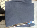 夏季薄款亚麻休闲裤高腰棉麻深裆宽松透气中年商务中老年直筒大码 蓝灰色 34 码=2尺7腰围 实拍图