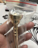 羽调纯铜镀银降b调小号乐器通用5C7C号嘴省力学生初学子弹头吹嘴配件 7c小号号嘴（金色） 实拍图