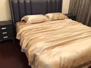 进出口重磅真丝四件套100桑蚕丝床单高级感被套双面丝绸床上用品4 香槟金【顺丰速发+会员礼盒】 1.2m床单款四件套-被套150*200cm 实拍图