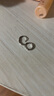 榛橙 S999足银素圈耳环女高级感简约耳圈ins风睡觉免摘情侣款耳钉新款养耳洞时尚耳扣 【通体999银】12mm耳圈1对（适合耳垂） 银色 实拍图