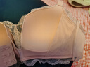 欧迪芬（Ordifen）秋冬年内衣女无钢圈文胸舒适蕾丝小胸显大聚拢抗菌胸罩上托收副乳 胭脂水粉 80C 实拍图