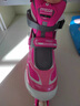 米高溜冰鞋儿童全闪光轮直排轮旱冰鞋轮滑鞋可调尺码S1【培训适用】 全闪粉色鞋+MK9头盔+PE1护具+包 S (27-30)3-5岁 实拍图