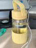 北鼎（Buydeem）泡茶随手杯 茶水分离家用耐高温玻璃杯便携办公水杯节日送礼 【小鹅黄】随身带|茶水分离360ml 实拍图