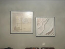 美优淳2025新款餐厅奶油风装饰画现代简约小清新客厅挂画饭厅餐桌墙壁画 T8183【右边款】 30*30cm单幅油画布ps金框 实拍图